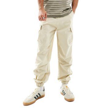 Штани Asos Design oversized tapered cargo pants stone