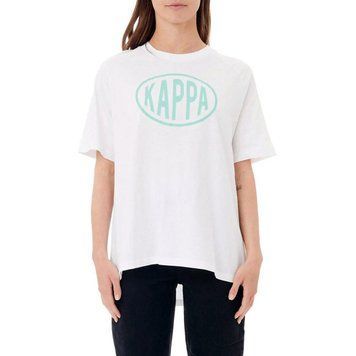 Футболка Kappa Authentic Pop Emasar Top White Green Spring