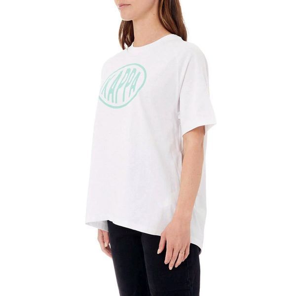 Футболка Kappa Authentic Pop Emasar Top White Green Spring