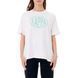 Футболка Kappa Authentic Pop Emasar Top White Green Spring