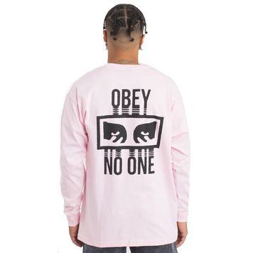 Лонгслів OBEY No One LS Shirt Pink