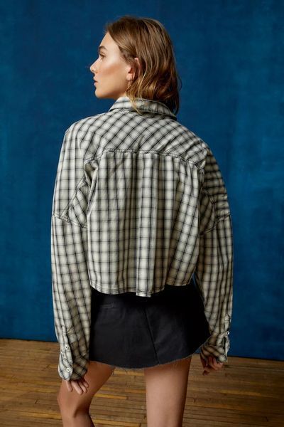 Сорочка BDG Corey Cropped Button-Down Shirt