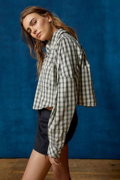 Сорочка BDG Corey Cropped Button-Down Shirt