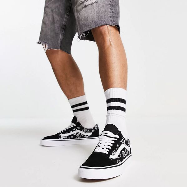 Кеди Vans Old Skool Peace Paisley Black