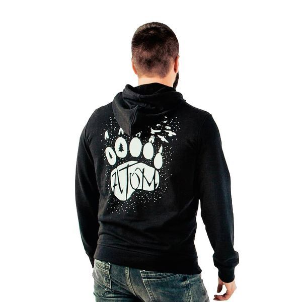 Худі Atom Search Of A Grizzly Hoodie Black 0000470 фото
