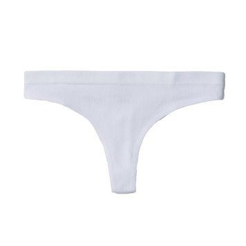 Стрінги Out From Under Seamless Ribbed Knit Thong White