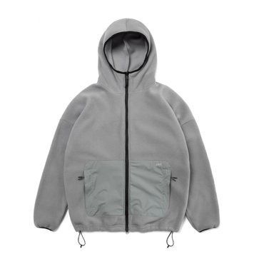 Худі Gard Microfleece на блискавці зі вставками світло-сірий