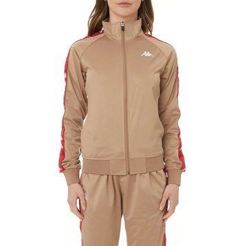 Kappa 222 Banda Hatillo Track Jacket Brown Red