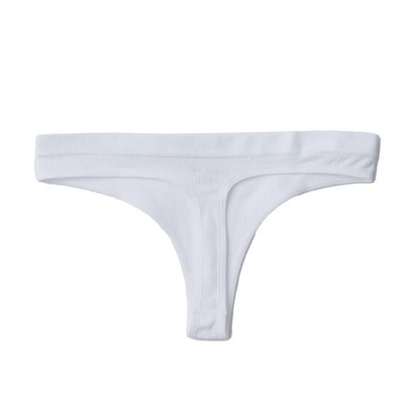 Стрінги Out From Under Seamless Ribbed Knit Thong White