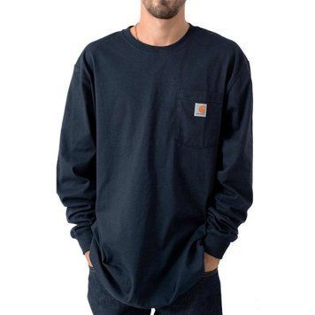 Лонгслів Carhartt LS Workwear Pocket Shirt Navy