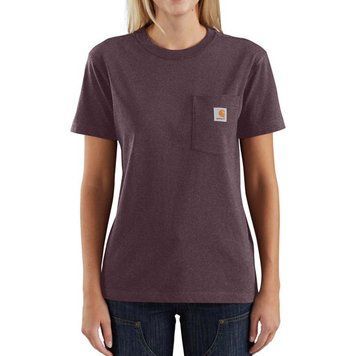 Футболка Carhartt WK87 Workwear Pocket T-Shirt Blackberry Heather
