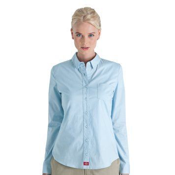 Сорочка Dickies Long Sleeve Button Down Shirt Baby Blue