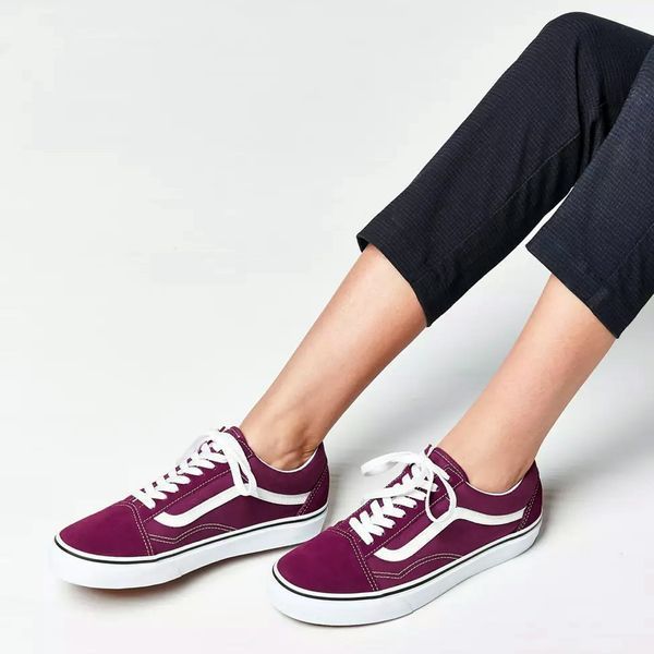 Кеди Vans Old Skool Grape Wine True White