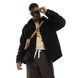 Куртка Asos Design oversized borg shacket black