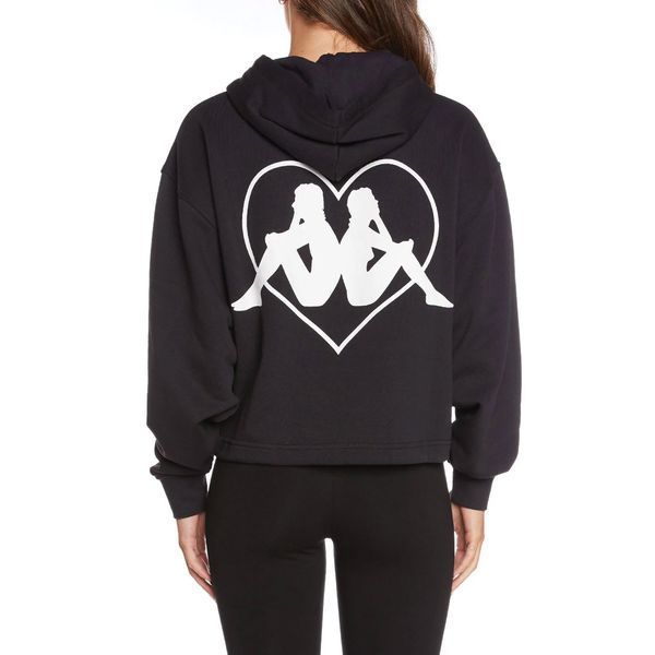 Худі Kappa Authentic Love Plock Pullover Hoodie Black White