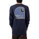 Лонгслів Carhartt Loose Fit Heavyweight Long Sleeve Pocket Tough Graphic T-Shirt Navy