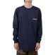 Лонгслів Carhartt Loose Fit Heavyweight Long Sleeve Pocket Tough Graphic T-Shirt Navy