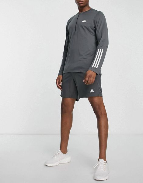 Лонгслів Adidas Train 365 Quarter Zip LS T-Shirt Black Melange